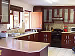 Fully fitted self catering kitchen at SaltyCrax Backpackers in Bloubergstrand