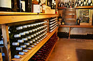 Full stocked wine cellar at Paarl Boutique Hotel in the Cape Winelands