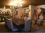 Wine Cellar: Flat Screen TV and Conference Table