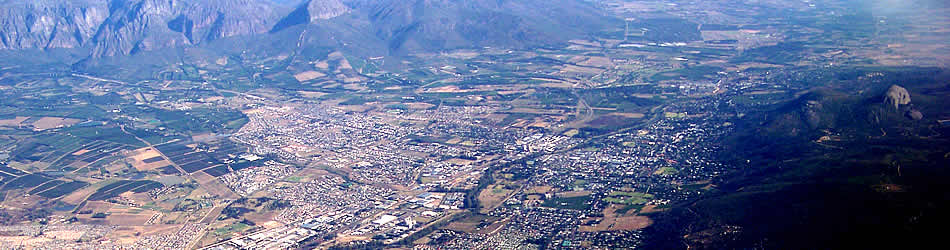 Arrial view of Paarl